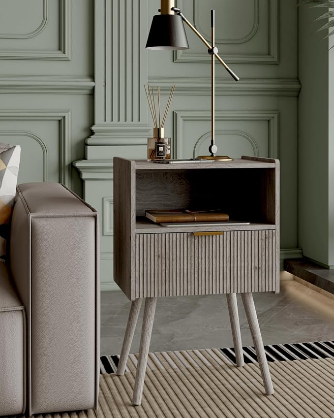 Veegle Nightstand, Modern Bedside Table - Image 5