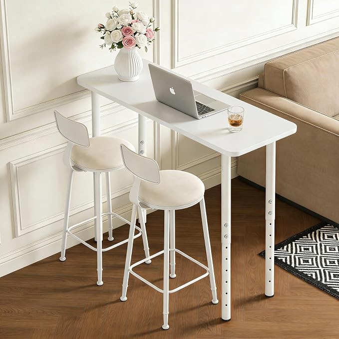 QLLY 24-40 inch Adjustable Metal Table Legs, Heavy Duty DIY Desk Legs - Image 7