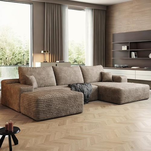108" Sectional Couches for Living Room Cloud Couch Sofa by AWarmHomeForYou