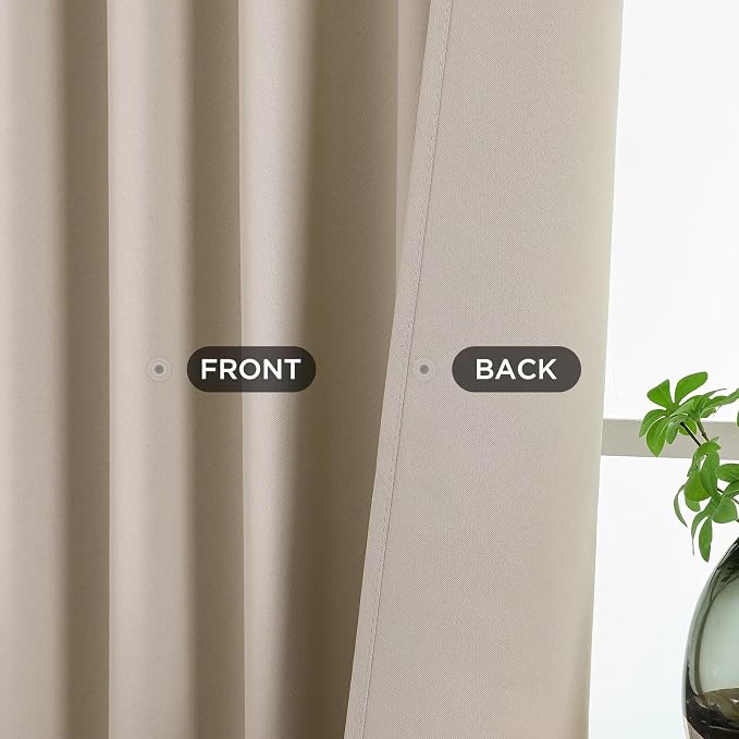 Joydeco Blackout Curtains 108 Inches Long 2 Panels Set, Thermal Insulated Long - Image 3