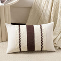 Fancy Homi Set of 1 Boho Brown Long Lumbar Decorative Throw Pillow Cover 12x24 by Fancy+Homi