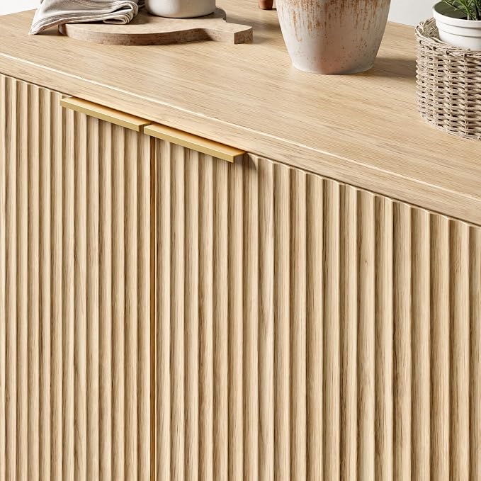 Evermagin 31.5" Oak Buffet Cabinet - Image 6