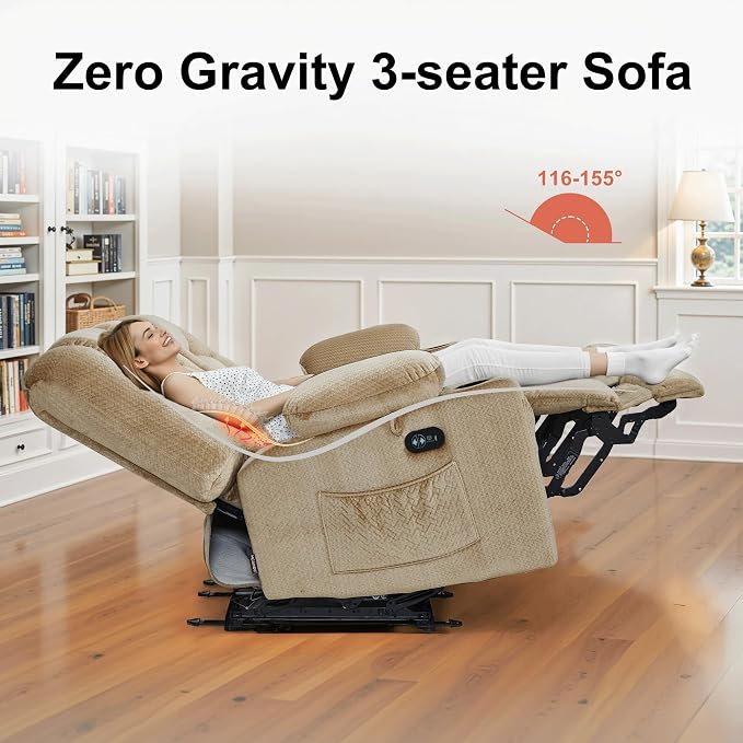 MCombo Zero Gravity Power Reclining Sofa - Image 4