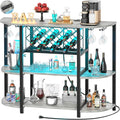 Unikito 4-Tier Metal Coffee Bar Cabinet by Unikito
