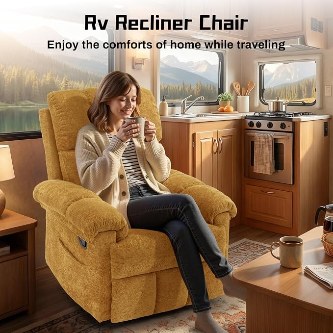 Korser Recliner Chair, Swivel Rocker Recliner Chair - Image 9
