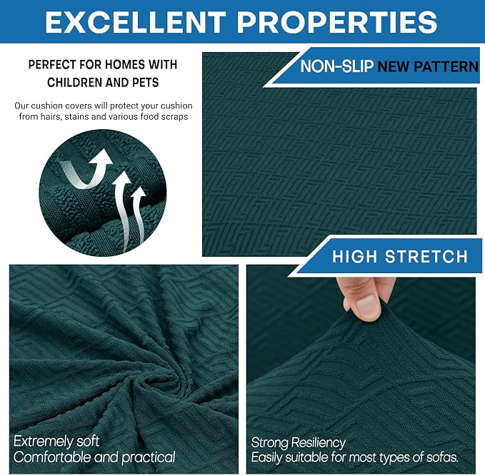 XINEAGE 2026 New 4 Pieces Extra Large Couch Covers - Image 2