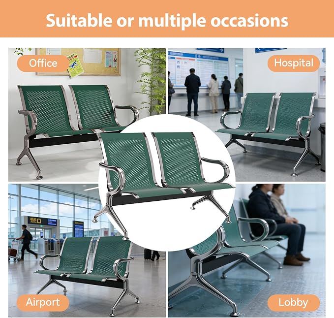 Kinfant 2-Seat Waiting Room Chair - Image 4