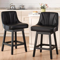 YaFiti Swivel Bar Stools Set of 2, 26 Inch Counter Height Bar Stools by YaFiti