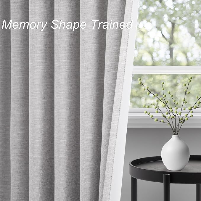 Topfinel 54 Inch Long Blackout Tiers Curtains - Image 4