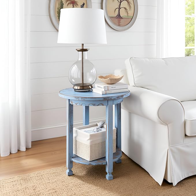 Alaterre Furniture Country Cottage Rustic Farmhouse Nightstand – 20-Inch Side - Image 2