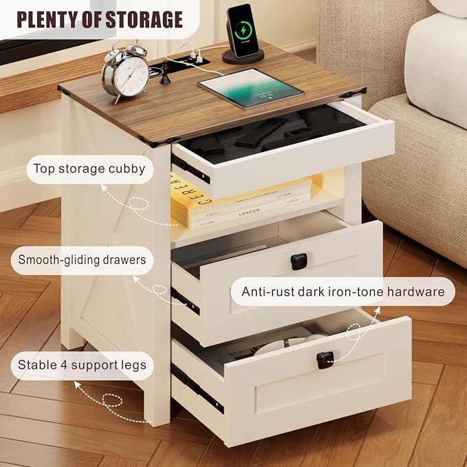 HWB LED Nightstand Set of 2 - Image 8