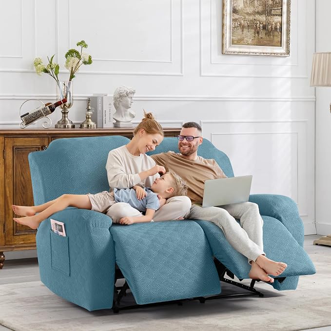 Timeles Recliner Covers Extra Wide Recliner Loveseat Covers Oversized Reclining - Image 7