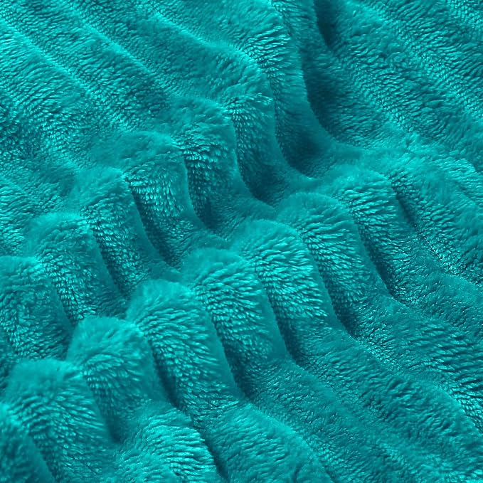 BEDELITE Fleece Blanket King Size – 3D Ribbed Jacquard Soft and Warm Decorative - Image 4