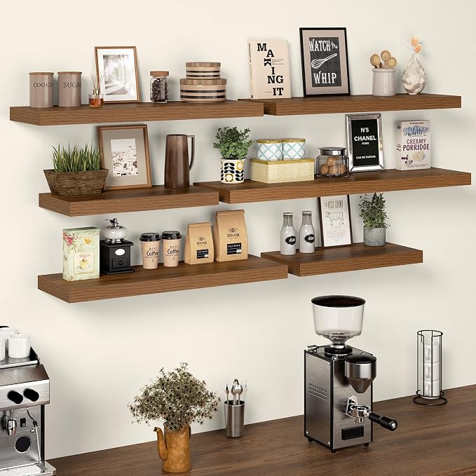 24 Inch Floating Shelves, 12 Inch Deep Floating Shelves - Image 2