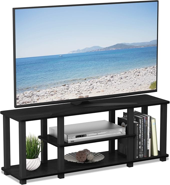 Furinno ‎20 Pounds Turn-N-Tube No Tools 3D 3-Tier Entertainment TV Stand up to by Furinno-FitsYourSpaceFitsYourBudget
