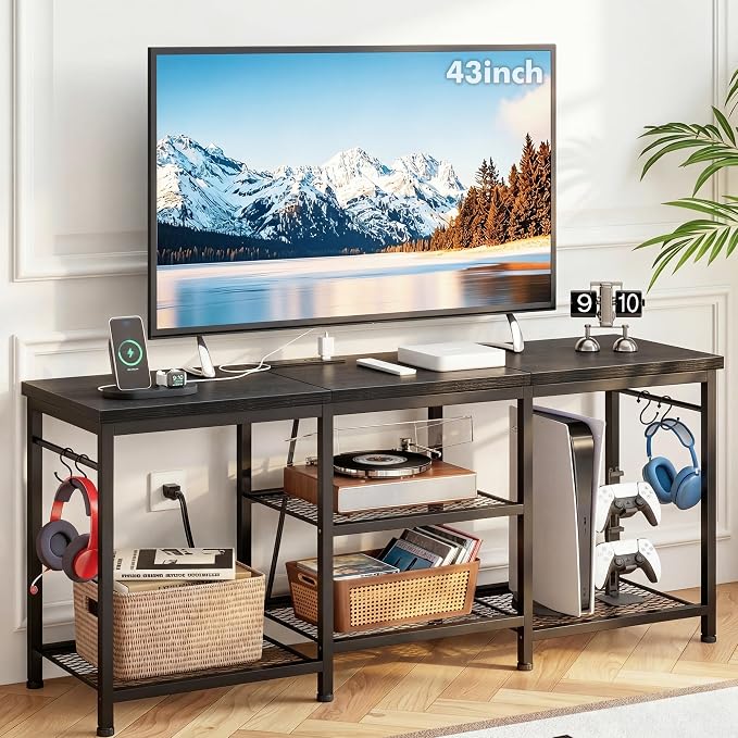YGEOMER TV Stand for Tvs Up to 55 Inch, Entertainment Center by YGEOMER