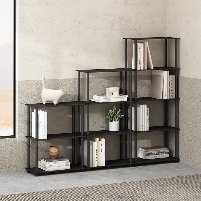 Furinno Turn-N-Tube Book Shelf, 5-Tier Bookshelf, Bookcase - Image 2