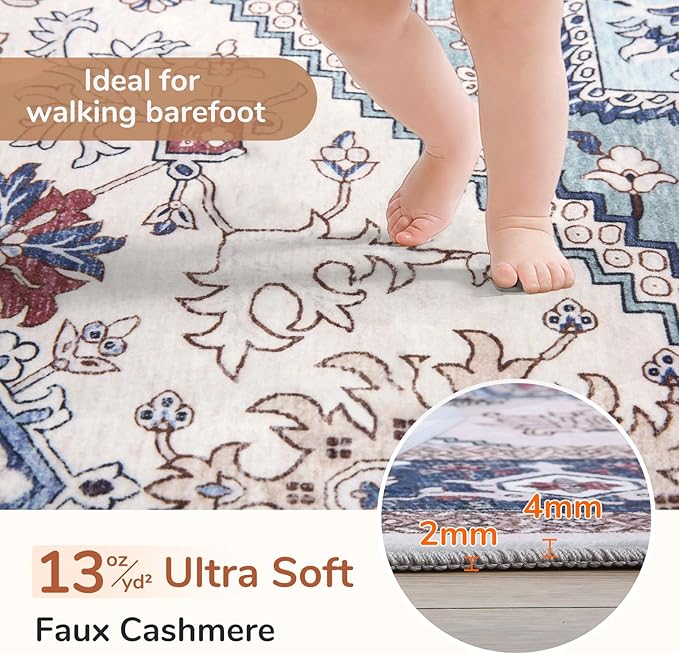 OPPODREAM Soft Area Rugs 9x12 Living Room, Washable Rugs 9x12 - Image 2