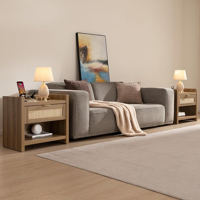 SICOTAS Night Stand Set of 2 Nightstands - Image 5
