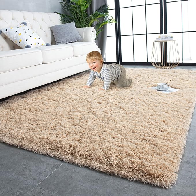 TWINNIS Super Soft Shaggy Rugs Fluffy Carpets 9x12 Feet, Indoor Modern Plush by TWINNIS