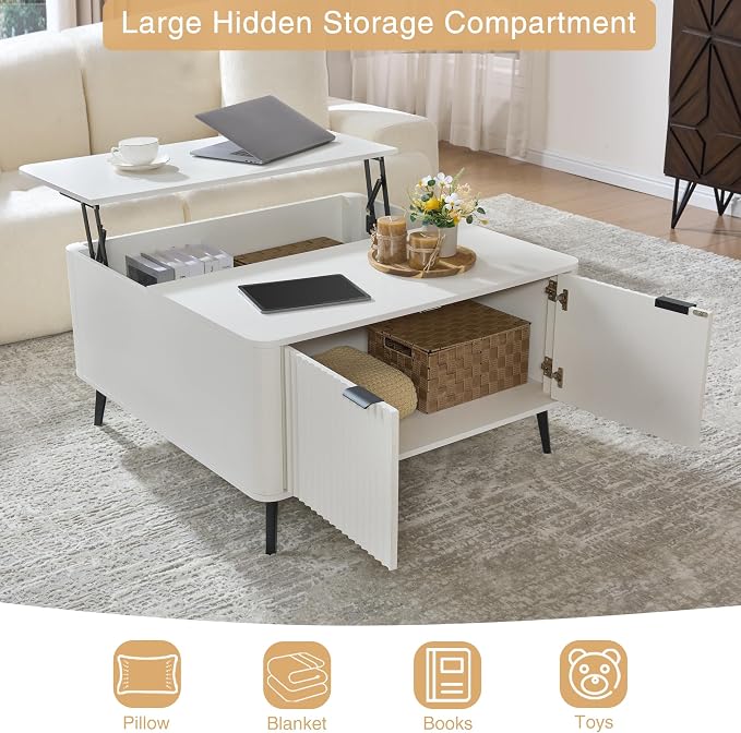 35.4" Lift Top Coffee Table - Image 4