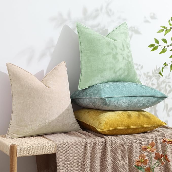 decorUhome Summer Couch Throw Pillow Covers 18x18 Set of 2, Decorative Soft - Image 5