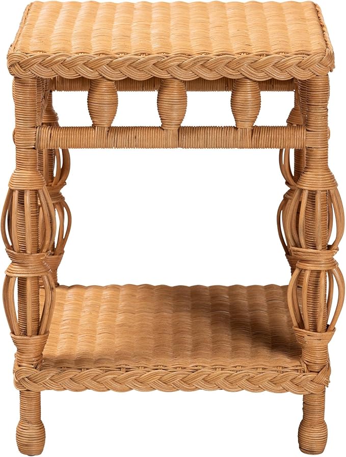Bali & pari Dolby Natural Rattan End Table - Image 5