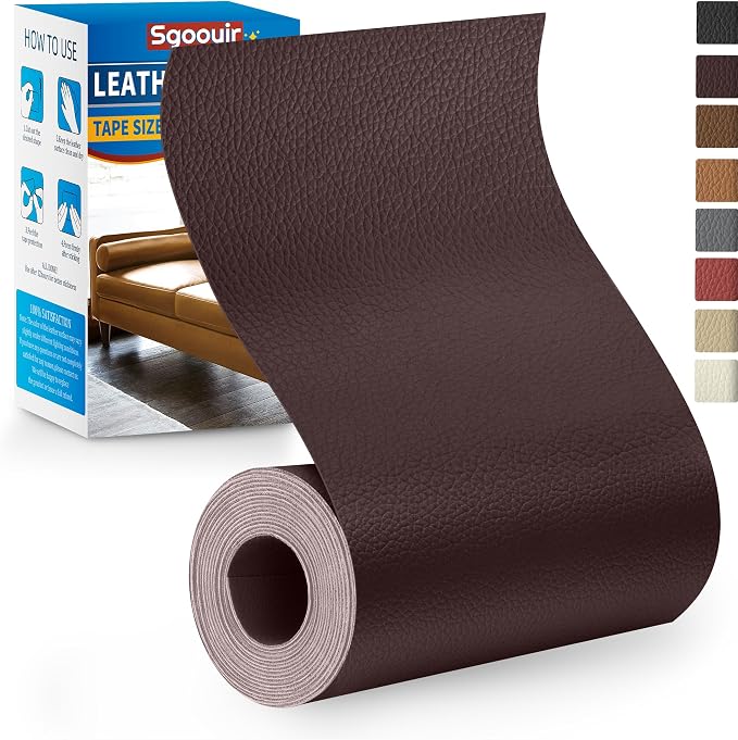Leather Repair Patch Tape Kit, Vinyl Leather Repair Kit by Sgooyir
