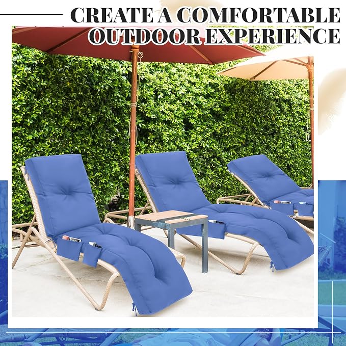 Kigley Outdoor Chaise Lounge Cushions - Image 8