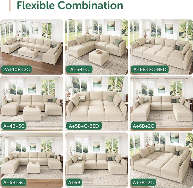 HONBAY Modular Sectional Sofa Couch - Image 6
