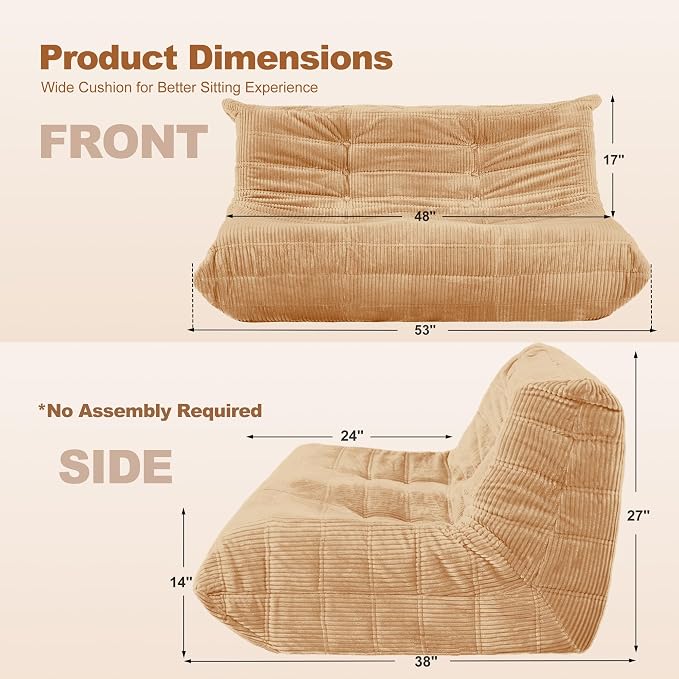 Bean Bag Chair, Giant Beanbag Chairs - Image 2