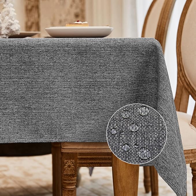 BALCONY & FALCON Rectangle Tablecloth Washable Wrinkle Resistant and Water by BALCONYFALCON