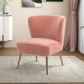 HULALA HOME Velvet Accent Chair, Modern Upholstered Cute Side Chair by HULALAHOME