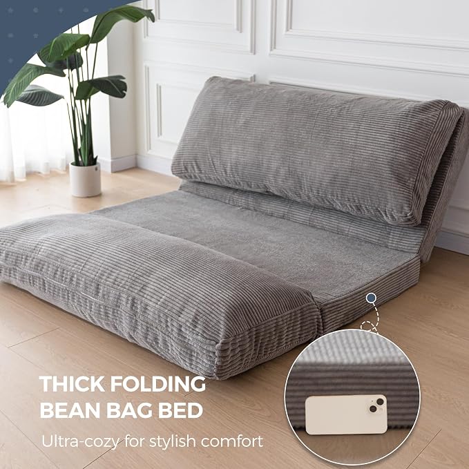 MAXYOYO Folding Sofa Bed, Extra Thick and Long Floor Sofa Convertible Sleeper - Image 7
