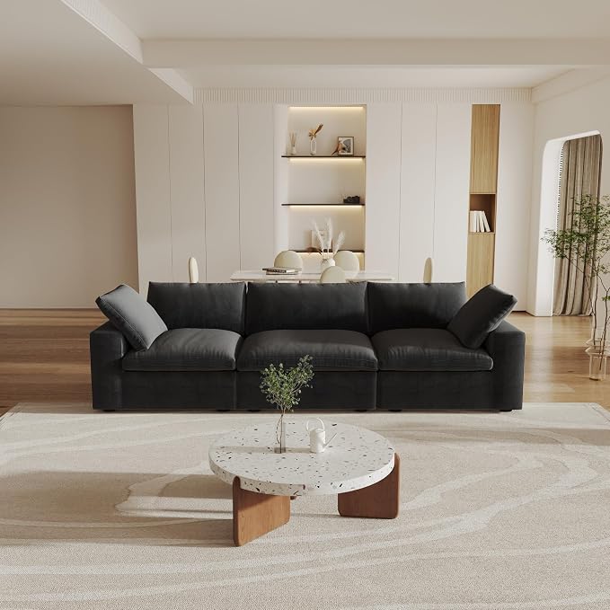 WJShome Cloud Modular Sectional Couch, 120.45" Convertible Couch by SofaFurniture