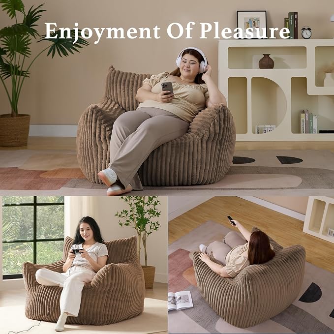 Giant Plush Bean Bag Chair for Adults - Image 5