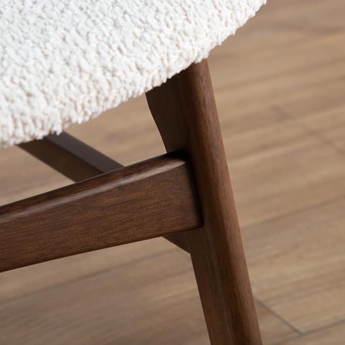 Furniture of America Lucian Mid-Century Modern Solid Wood 2 Piece Brown Round - Image 23