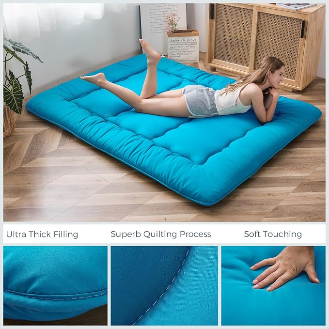 MAXYOYO Japanese Floor Mattress Futon Mattress, Thicken Tatami Mat Sleeping Pad - Image 3