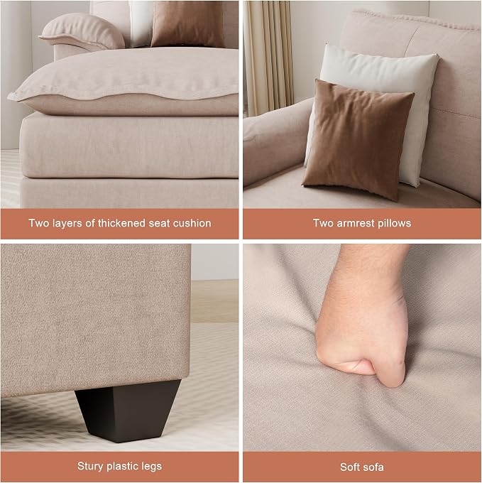 110" U-Shaped Sectional Sofa - Image 5