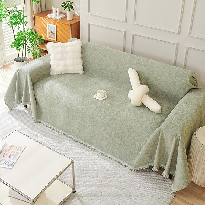 DREAMINGO Sofa Covers Washable Thick Chenille Couch Cover - Image 7