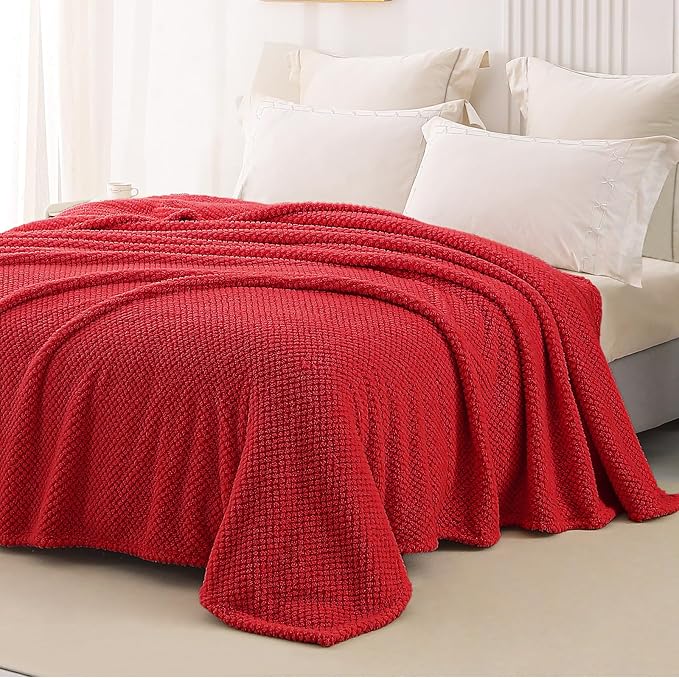 Whale Flotilla King Size Fuzzy Fleece Blanket - Image 4