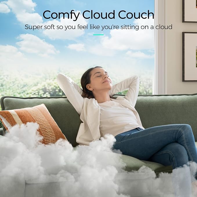 LINSY HOME Modular Sectional Sofa, 6-Seat Corduroy Modern Cloud Couch - Image 6