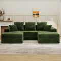 Living&Giving 101" U-Shaped Cloud Sectional Couch by LivingGiving