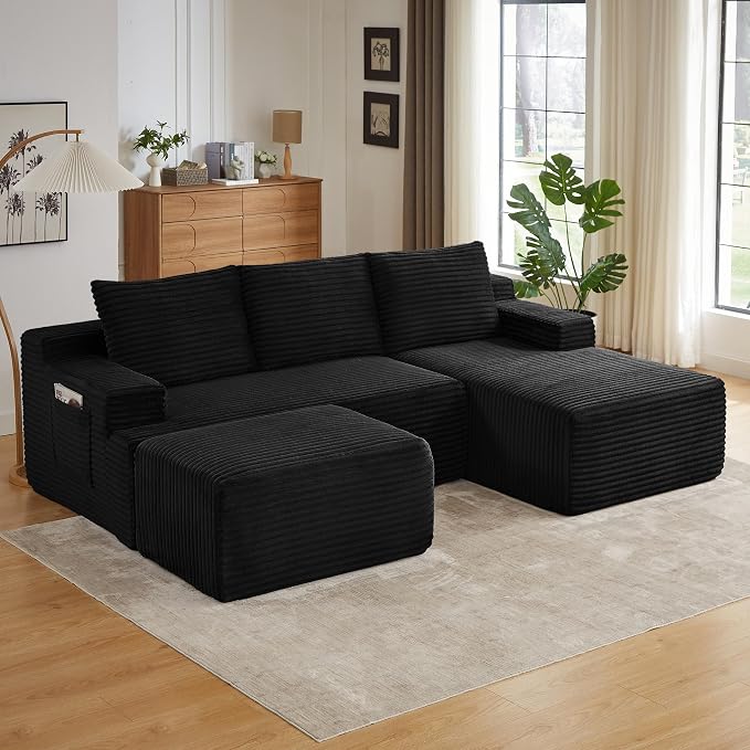 96" Sectional Couches for Living Room Cloud Couch Sofa - Image 9