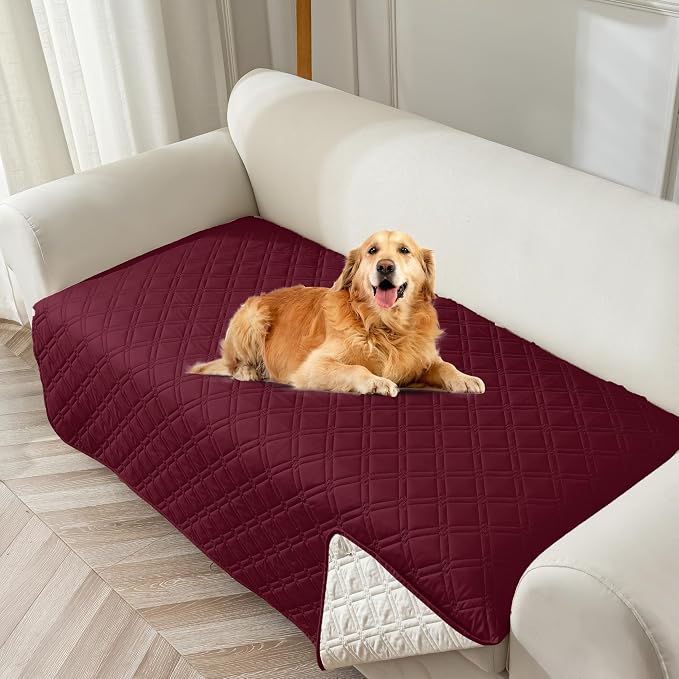Genina Waterproof Couch Cover, Washable Anti-Slip 51 inch Loveseat Sofa Covers by Genina