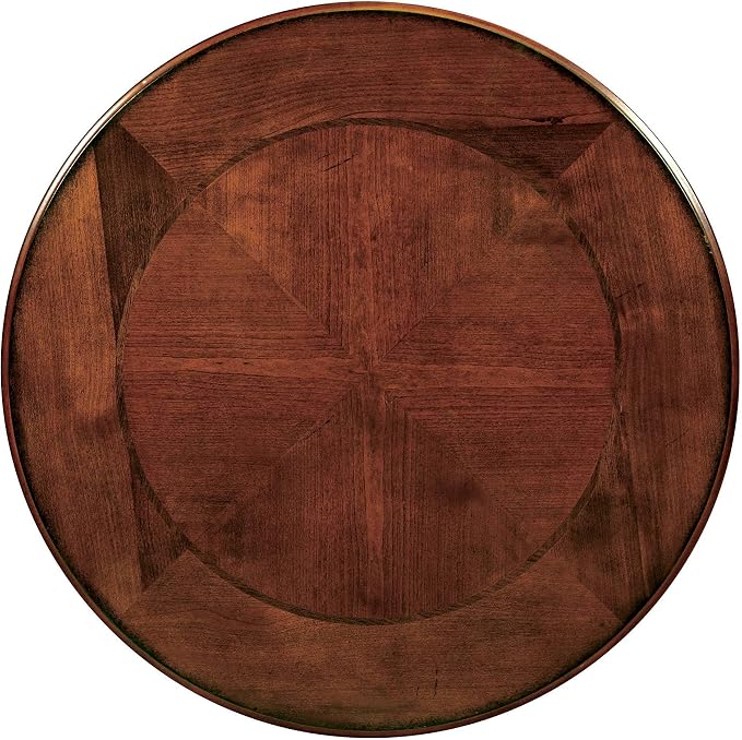 Dawn Traditional Style Brown Cherry Side Table - Image 5