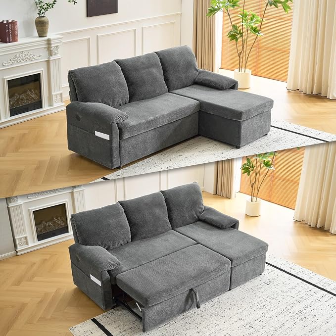 VINGLI Convertible Sofa Bed Couches by VINGLI