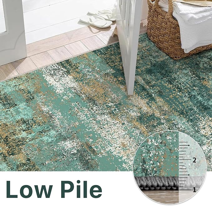 Area Rugs 5x8 for Living Room Bedroom, Modern Abstract Machine Washable Rug - Image 8