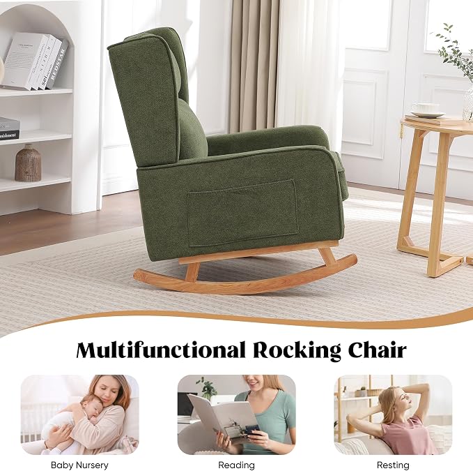 HCHAIRH Nursery Rocking Chairs, Rocking Chair Nursery - Image 7