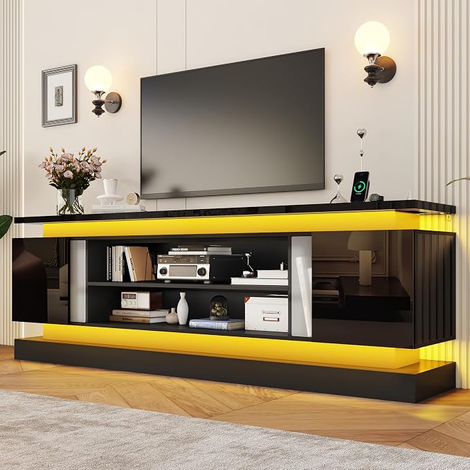 chartustriable 81IN LED TV Stands w/Power Outlet - Image 3
